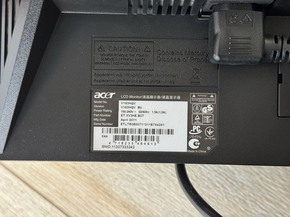 Монитор Acer V193HQV 18.5”