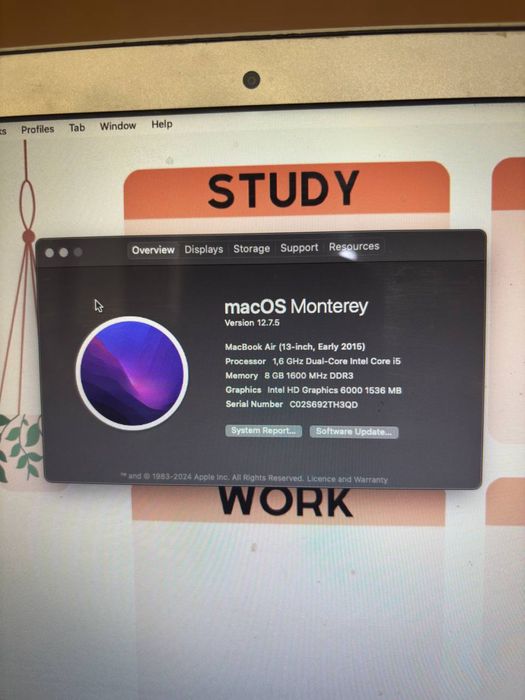 MacBook Air 13 дюймов (Early 2015)
