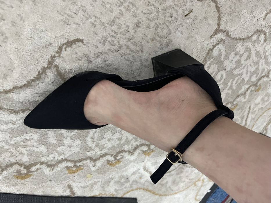 Черный Каблук туфли