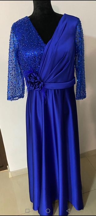 Ocazie Vand Rochie elegantă de ocazie – albastru regal purtata o singura data ca noua
