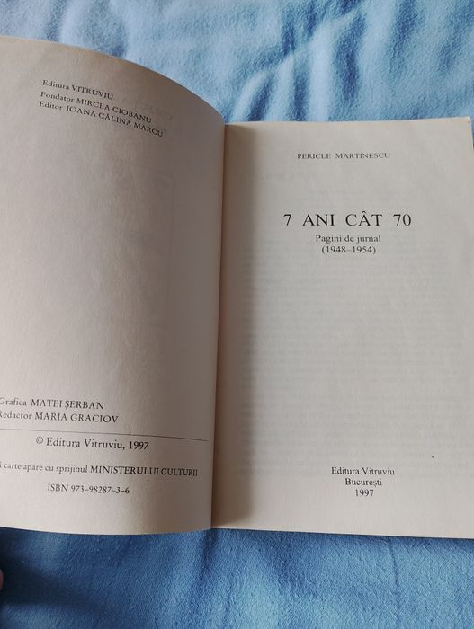 7 ani cat 70, Pagini de jurnal (1948-1954) - Pericle Martinescu