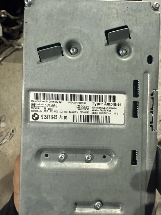 Усилвател харман кардон бмв ф10 ф30 ф32 ф36 bmw harman kardon f10 f30