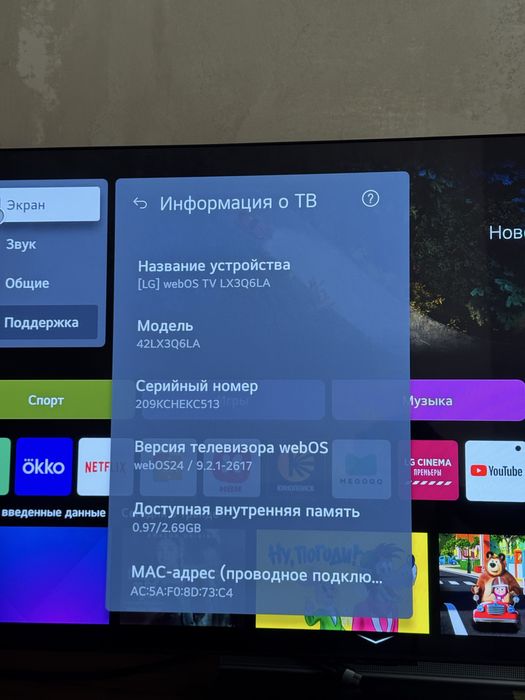 Монитор LG OLED FLEX 42 дюйма - 42LX3Q6LA