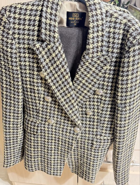 Твидовый пиджак, размер 44