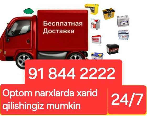 Akmilyatr Akumlyator akkumulyator dastavka 24 7 mavjud Toshkent
