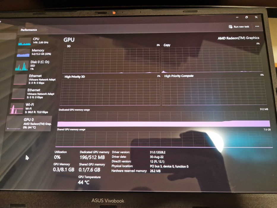 Laptop ASUS VivoBook S 15, AMD Ryzen 9 6900HX, OLED 120 Hz, 16GB RAM