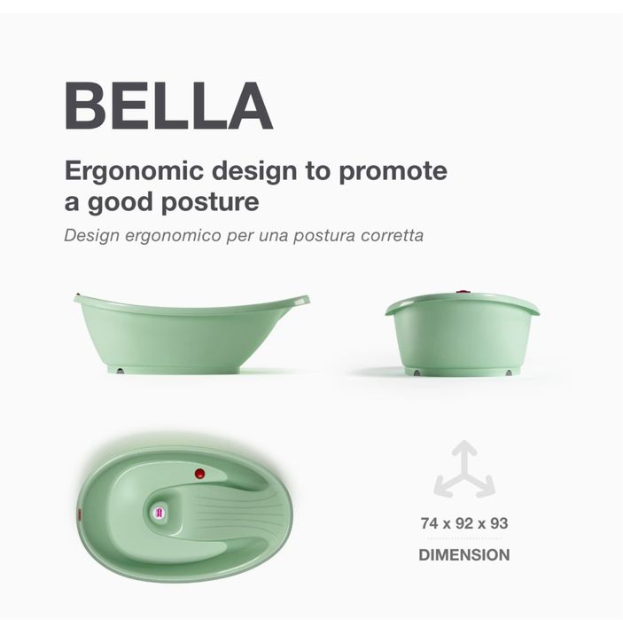 Set cada si suport OKBABY Bella, de la nou-născut 0-12 luni