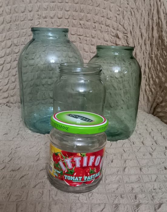 Стеклянные банки, разные