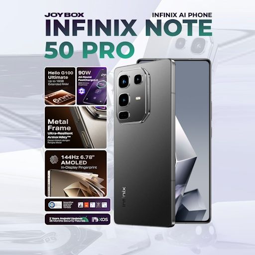 Infinix not 50pro 12+6/256 yangi karobkadan ochilgan holos