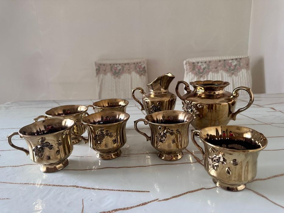 Чайный набор золотой
