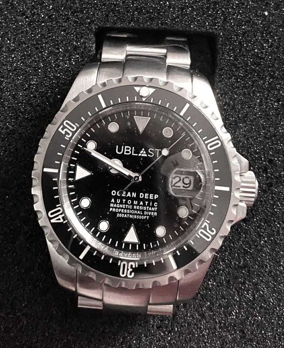 Ceas UBLAST Ocean Deep Automatic , Magnetic resistant 2000 metri - nou