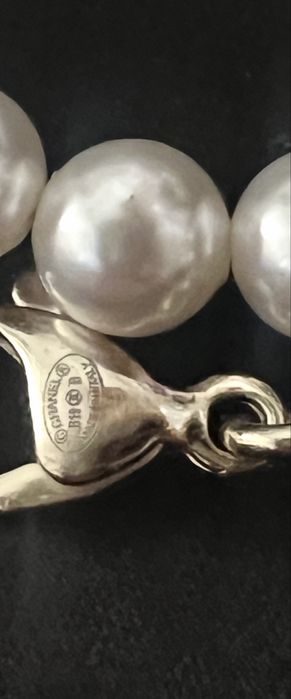 Colier Chanel Double Strand Pearl Choker CC logo Colection B 14B