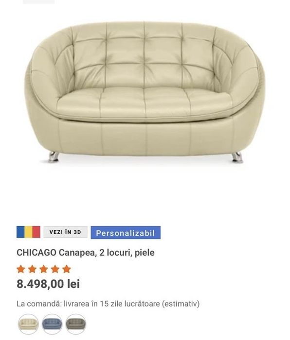 Canapele ( piele ) Mobexpert