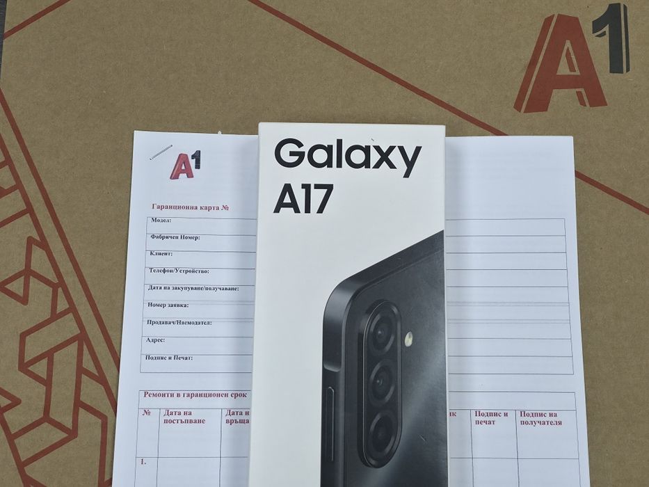 ЗАПЕЧАТАН 128GB Samsung a17 Гаранция A1 2028г. Black | Черен