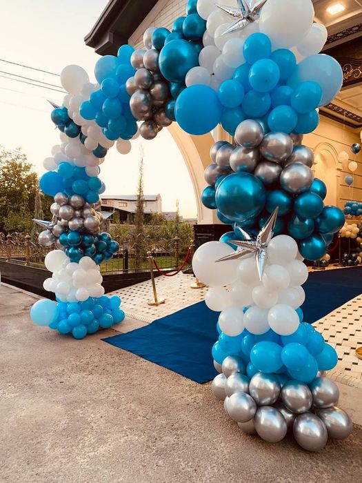 Оформление шарами, выписка из роддома!!