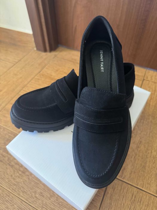 Mocasini din piele întoarsă - CCC, mărimea 40, NOI - 150 lei