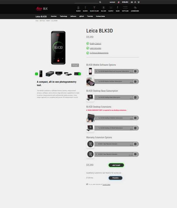 LEICA BLK3D, 3D лазерен скенер, лазерна ролетка, 3D камера