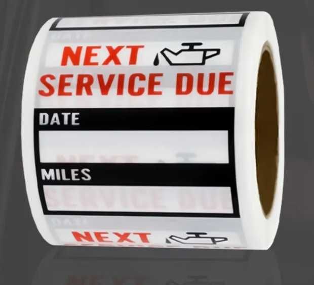 Стикери за смяна на масло