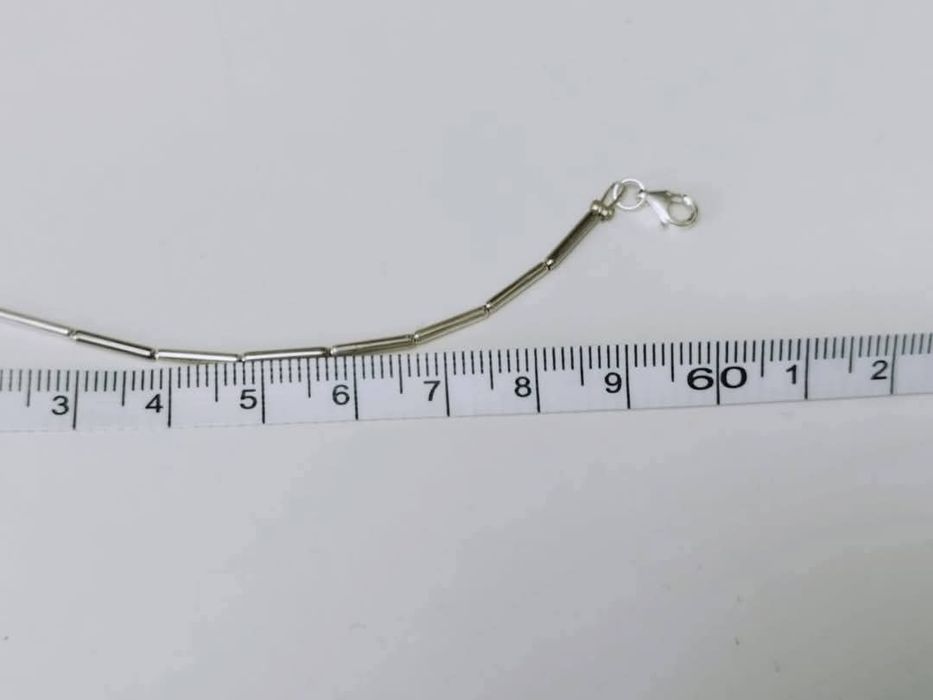 Vechi colier/lant NAVAJO din argint de 925, cu pietre turcoaz