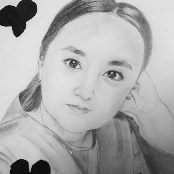 Портрет с карандашом