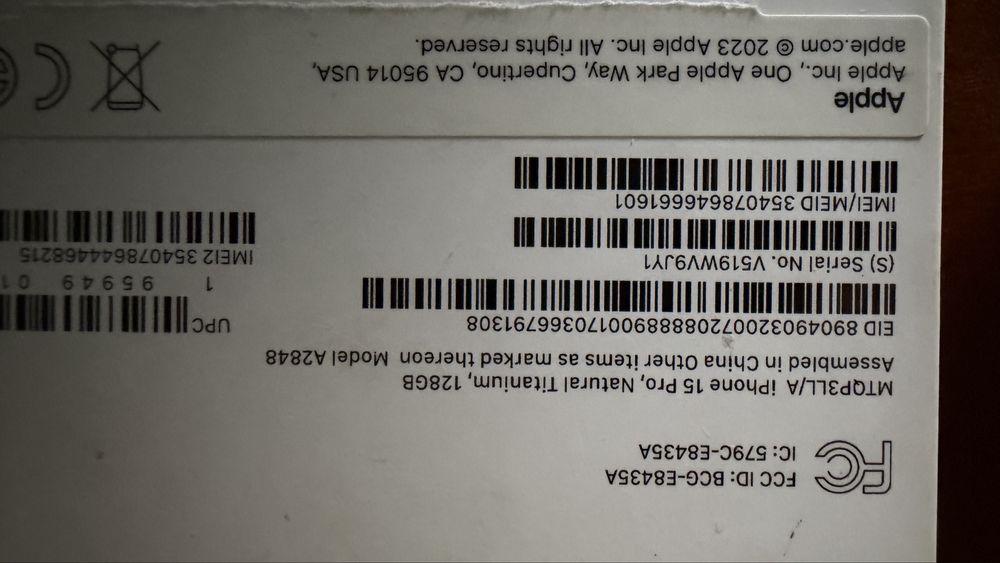 iPhone 15 Pro 128 Natural Titanium