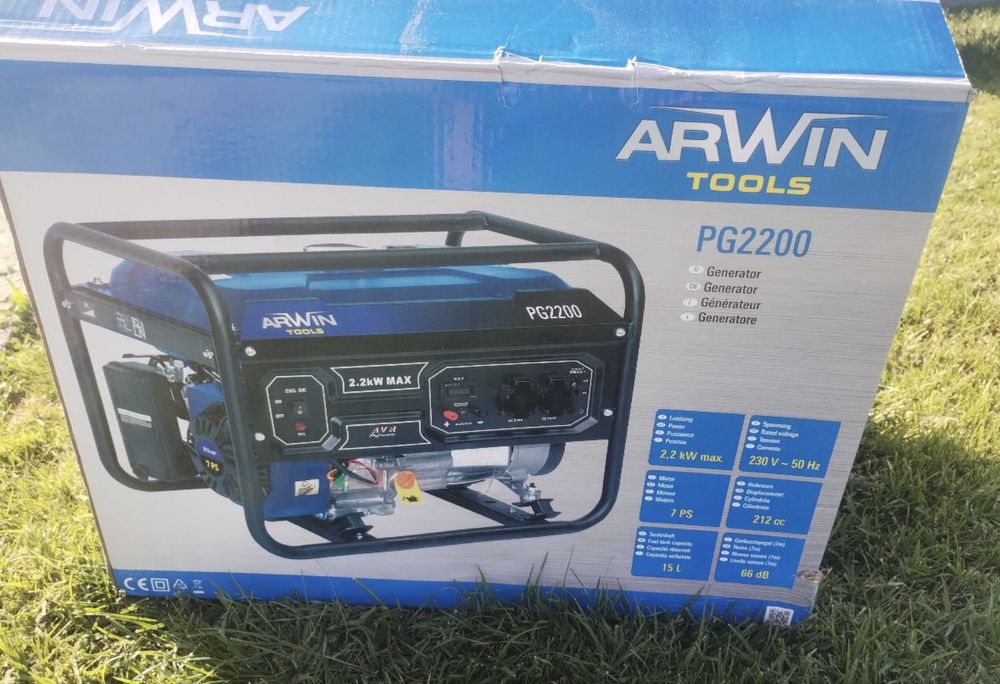 Gwnerator Arwin  2,2kw nou!