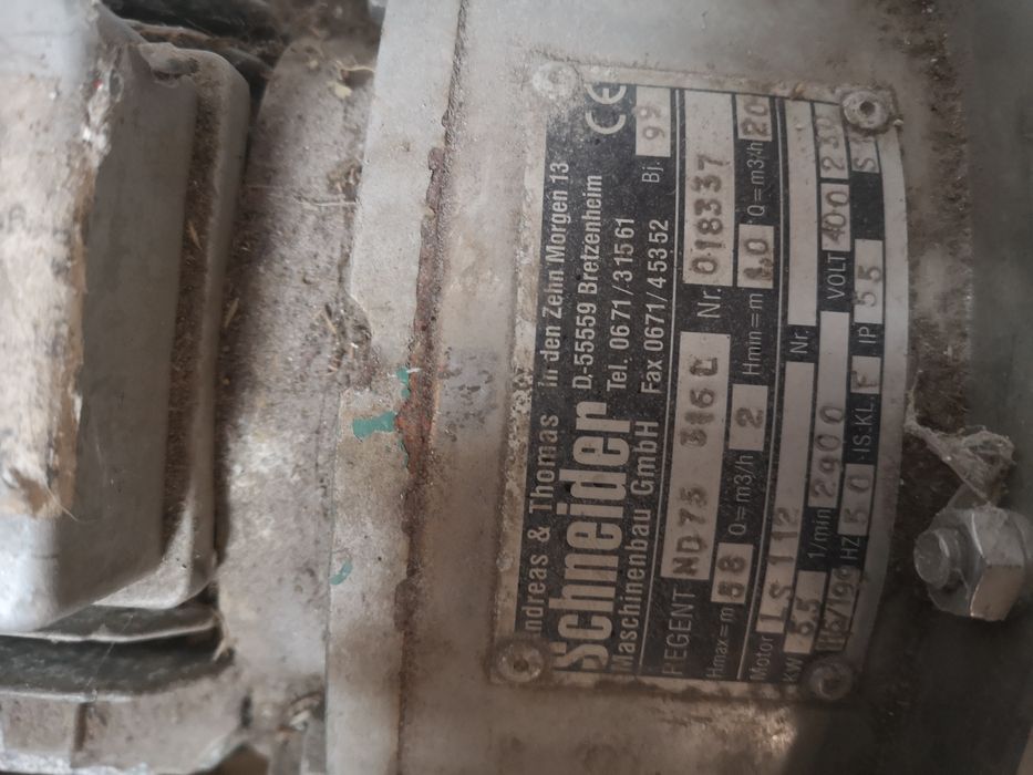 Pompă de apă centrifugala inox 5.5kw