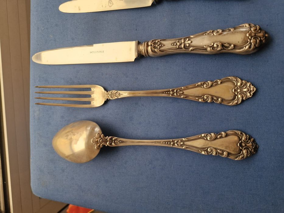 Set tacamuri din argint masiv