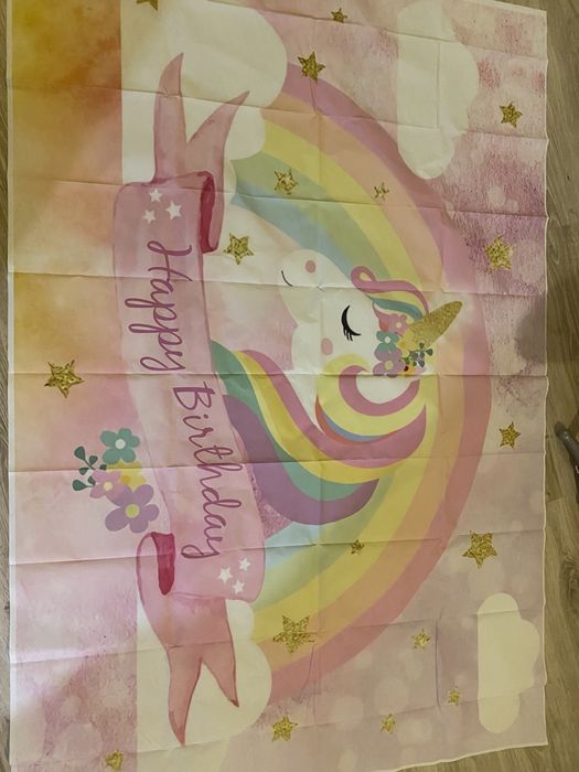 Винил и други аксесоари за рожден ден на тема Unicorn / еднорог