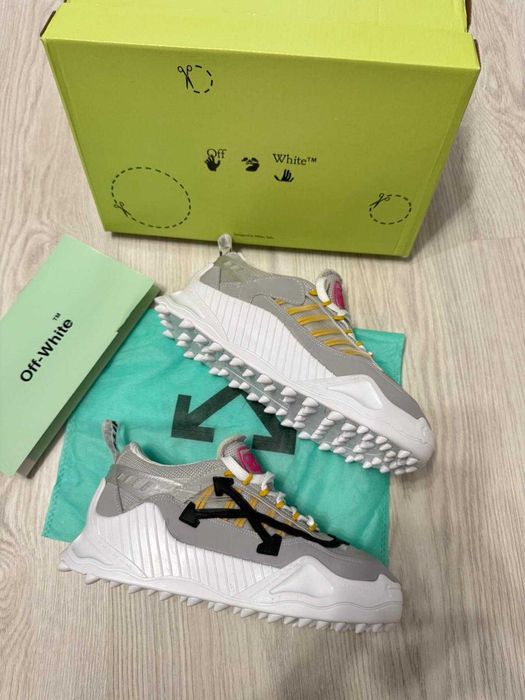 Adidasi OFF White Odsy 1000 | Gri-alb Adidasi Baieti |Fete Model Nou