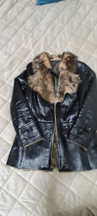 Дублёнка женская, волк/овчина