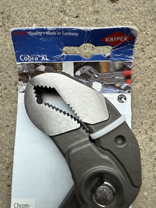 Cleste Papagal Knipex Cobra XL  87 01 400 Nou Chrom Vanadium
