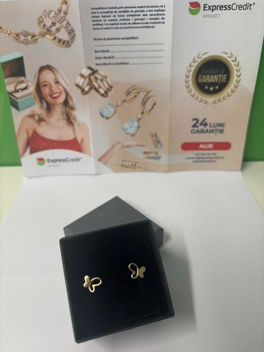Cercei Aur 14k 0.96g (B61277.1-Tatarasi) Garantie 2 ani-480lei