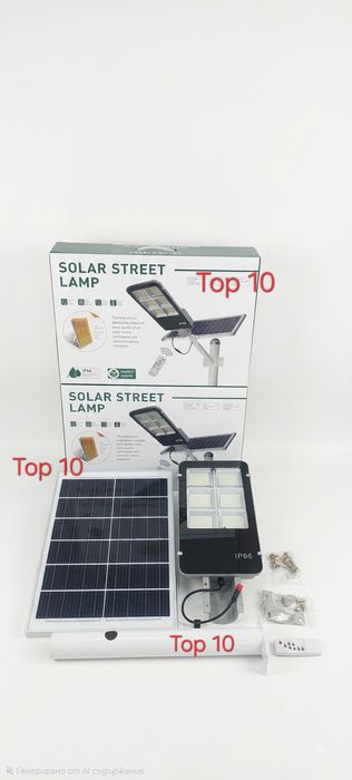 Улична соларна лампа със сензор Led осветление