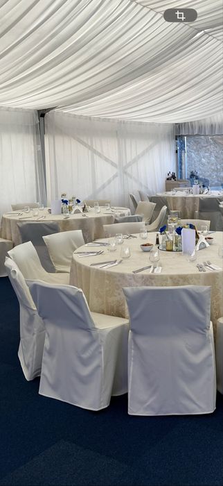 Husa scaun ivory minimat