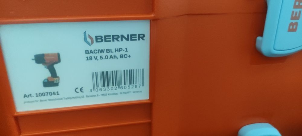 Акумулаторен гайковерт Berner 2034 Nm