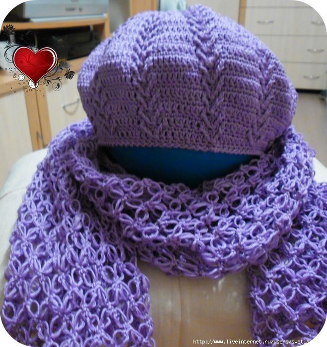 Берет шапки с шарфом на заказ