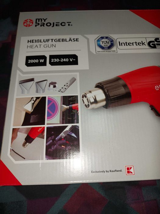 Pistol cu aer cald, MyProject, putere 2000W  (NOU)