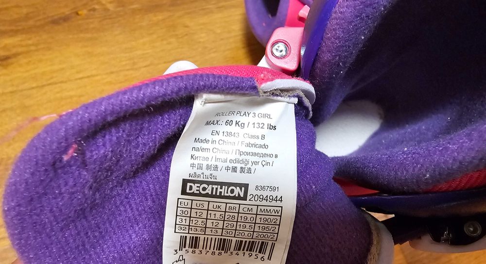 Role fete copii Oxelo Decathlon masura 28 - 30