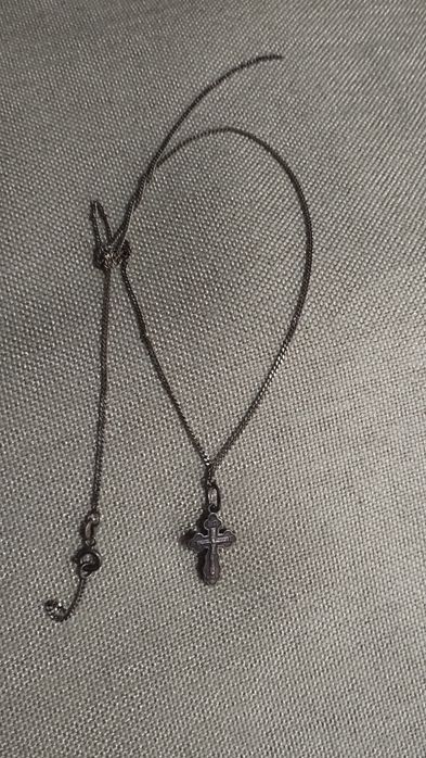 Серебро Крестик и цепочка