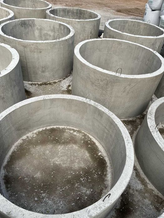 Бетонные кольца КС для водопровода, септика, канализации доставка!ФБС