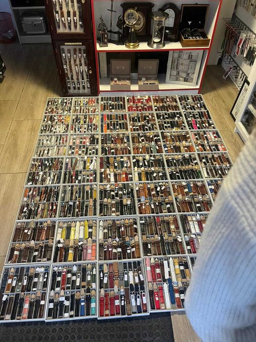 Curea de Ceas Piele Veritabilă de Crocodil  Lux Fleurus France (18mm)