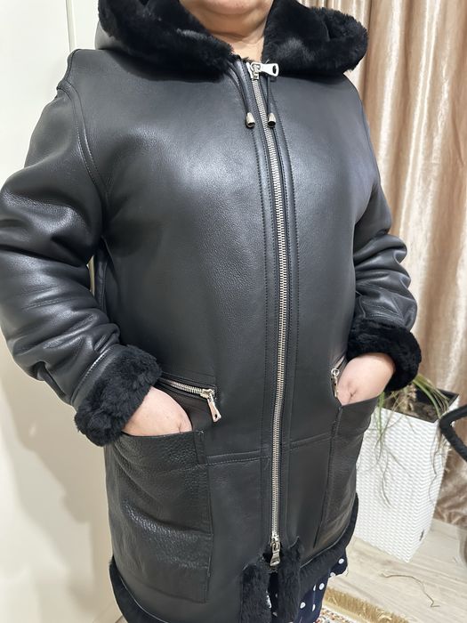 Продам кожанную дубленку зима