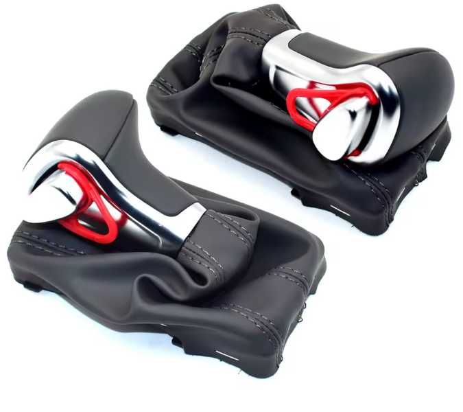 Скоростен лост Audi Q5 A4 A5 A6 Q7 с маншон автоматик Еко кожа хром