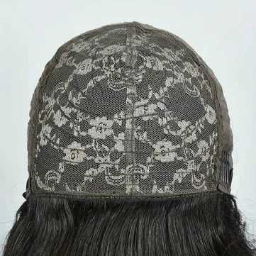 Естествена чуплива перука с бретон