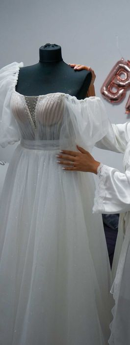 Rochie de Mireasă Diafană în Stil Printesă, Eden Bride, Colecția 2023