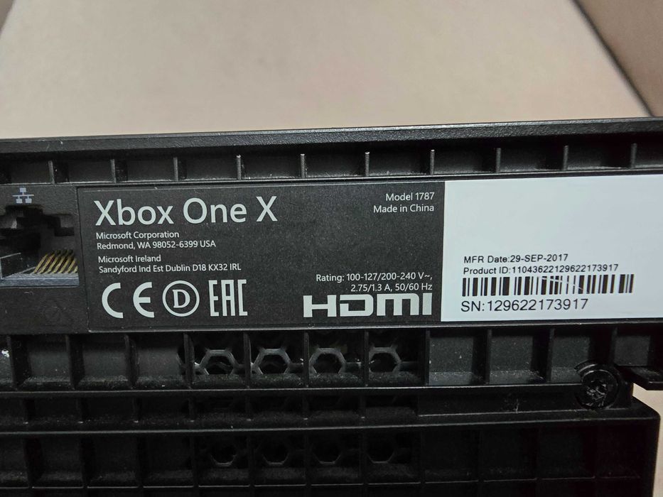 Xbox one X 1T 4k