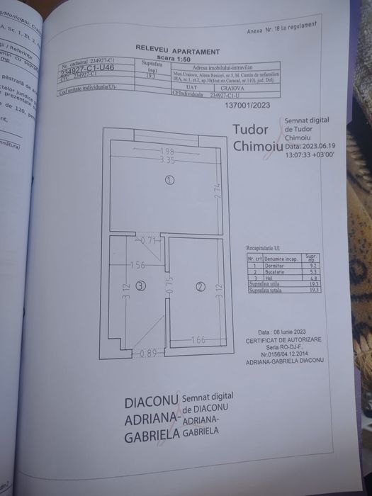 Vând camera camin