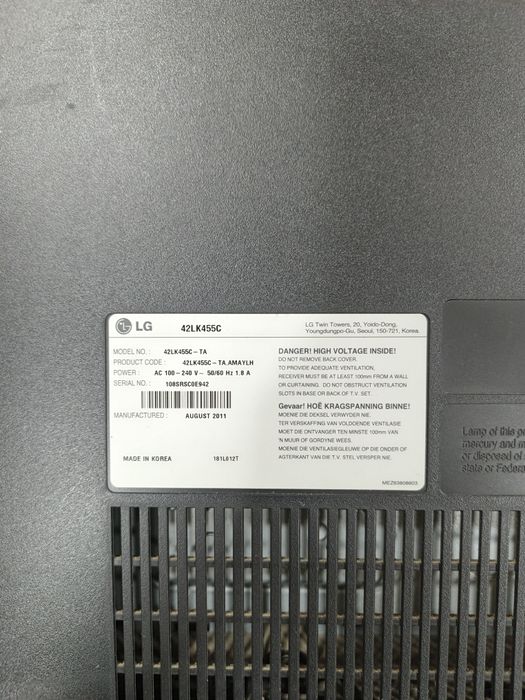 Телевизор LG 42 LK