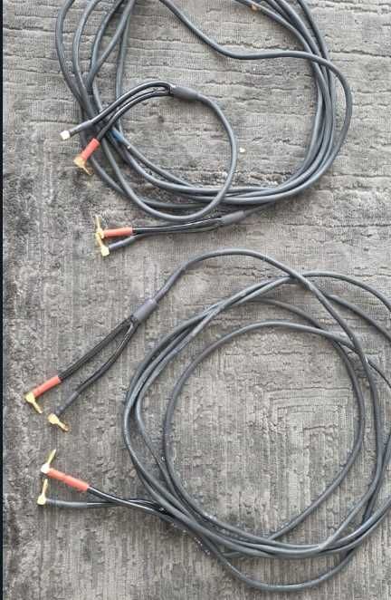 Cabluri boxe cu mufe banana 4mm, diverese lungimi,  grosimi si modele.